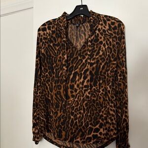 Lauren Ralph Lauren XS Leopard Print Women's Top